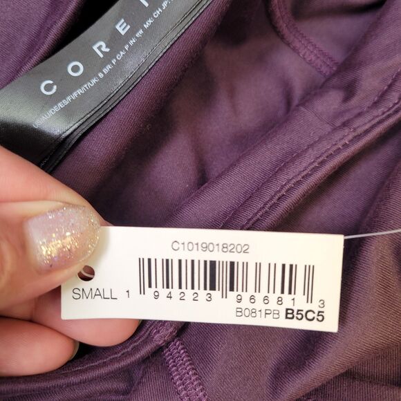 Core 10 Women All Day Comfort High-Waist Side-Pocket Yoga Legging Purple Small - Picture 9 of 13